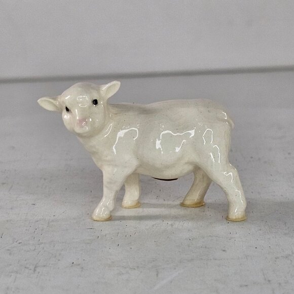Hagen Renaker Ewe Mama Sheep White Miniature Figurine Ceramic Farm Animal - Picture 2 of 9